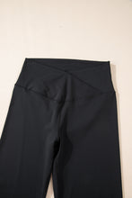 Load image into Gallery viewer, Black V Shape High Waist Flared Leggings