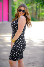 Load image into Gallery viewer, Spotted Bodycon Midi Dress
