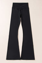 Load image into Gallery viewer, Black V Shape High Waist Flared Leggings
